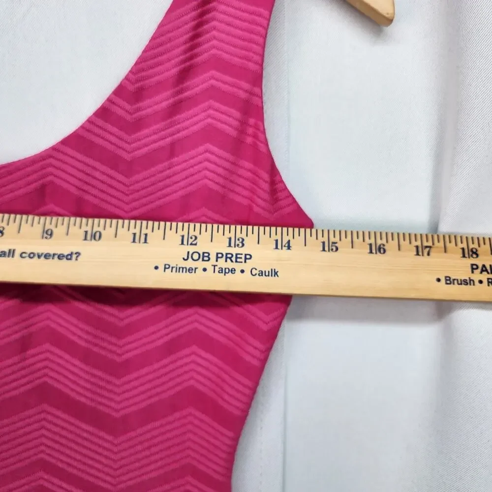 Xhilaration Bodycon Dress Juniors XS Pink Bandage Stretch Tight Mini Sexy Summer - Picture 12 of 13